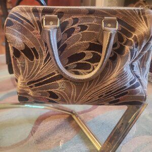 VINTAGE FRENCH LUGGAGE CO TAPESTRY Speedy 13” Tote Bag